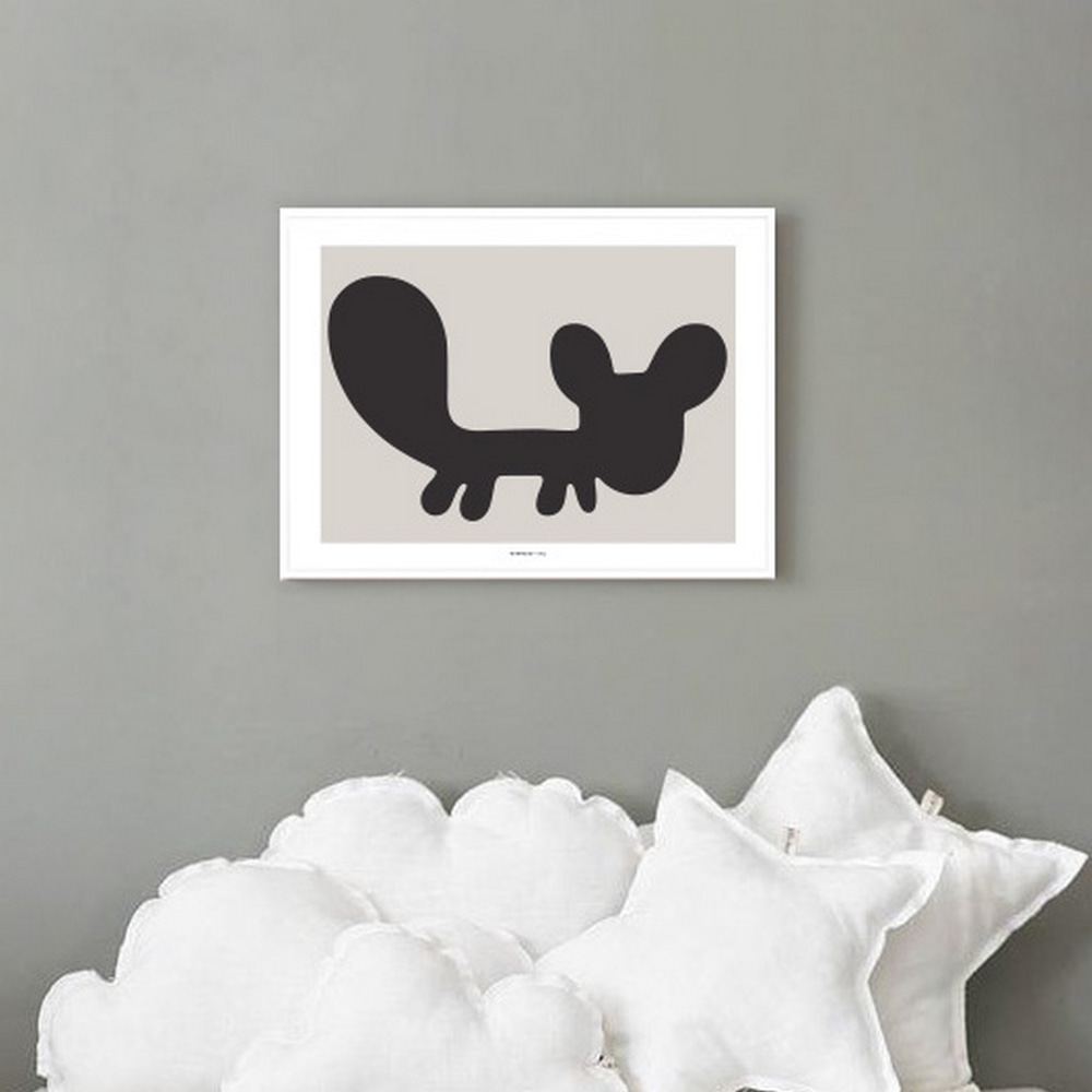 ArtPrint - Squirrel Grey